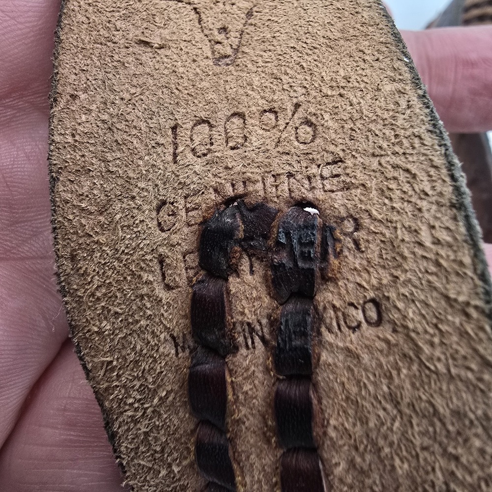Vtg 1976 Dix Leather Company Colorado Belt Buckle & Sz 32 Leather Belt - Picture 7 of 7